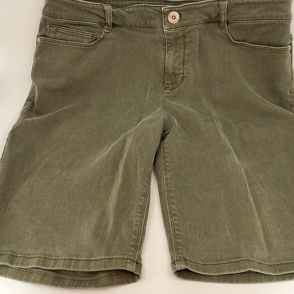 J. Jill denim shorts 10p military green color